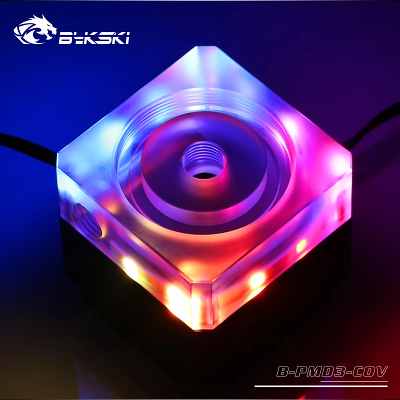 Bykski DDC насос черный, синий, серый водяного охлаждения ПК кулер 6 метров Qdistance 5000 об/мин 600л/ч расход B-PMD3-COV