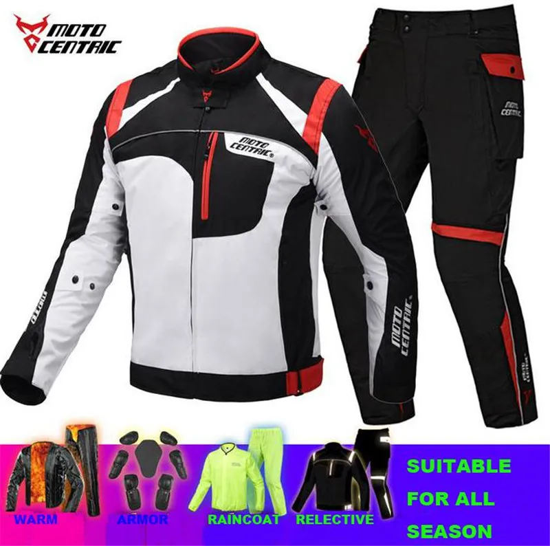

MOTOCENTRIC Motorcycle Jacket Racing Jacket Body Armor Moto Jacket Motorcycle Protection Protective Gear Reflective Light Strip