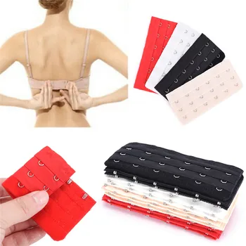 

3pcs 4 Colors Bra Extenders Strap Buckle Extension 3 Rows 6 Hooks Clasp Straps Women Bra Strap Extender Sewing Tool