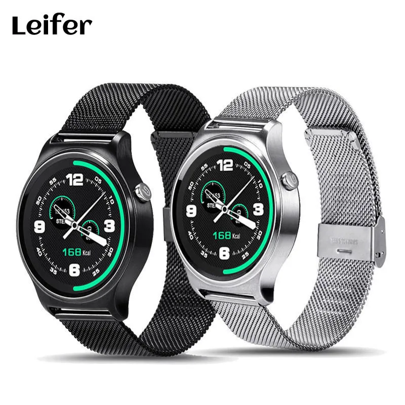 

Leifer MTK2502 Smart Watch GW01 Support Heart Rate Detector Siri UV Body Temperature Monitoring For Android phone and iPhone