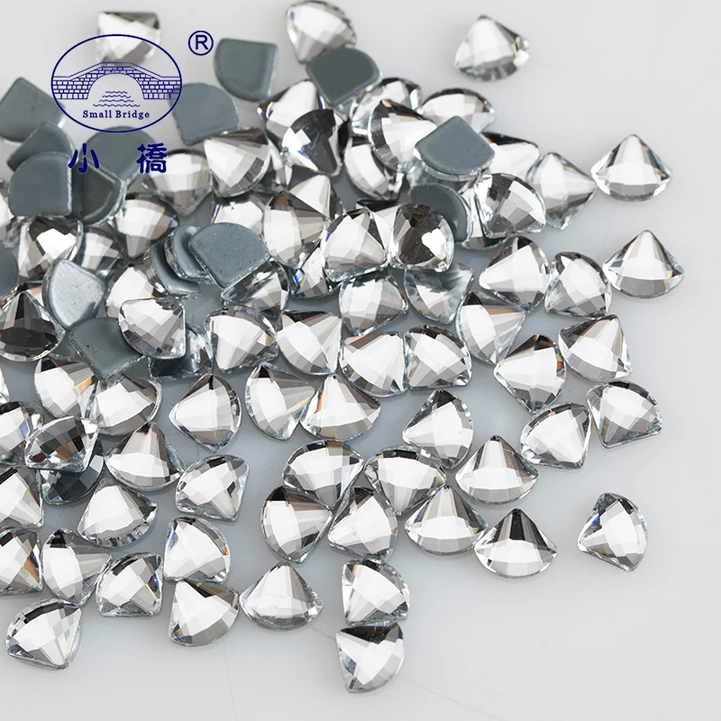 Buy Glitter White Crystal Rhinestones For Clothing 4mm 10mm Loose Decorative