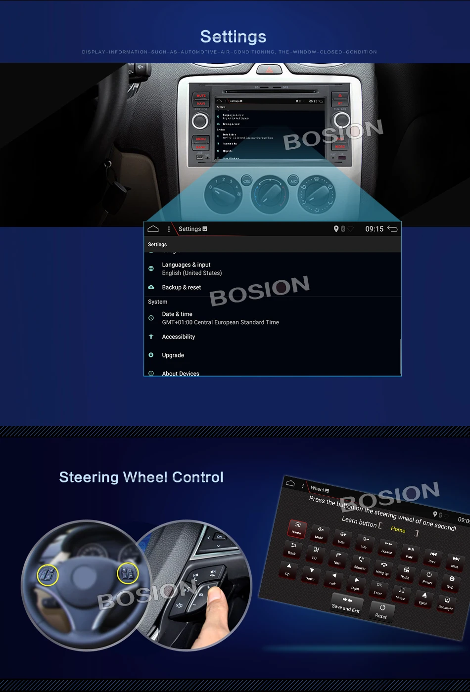 Clearance Car Radio 7 inch 2 DIN Bluetooth Car radio android with radio, GPS, WiFi 15