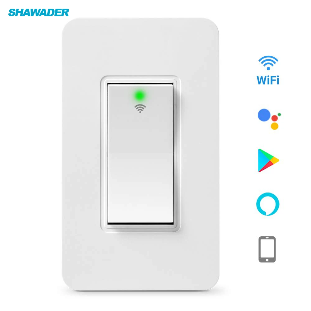 

Wifi Smart Wall Light Switches 1/2/3 Way Electrical Push Wireless Timing Remote Control Work with Amazon Alexa Google Home IFTTT