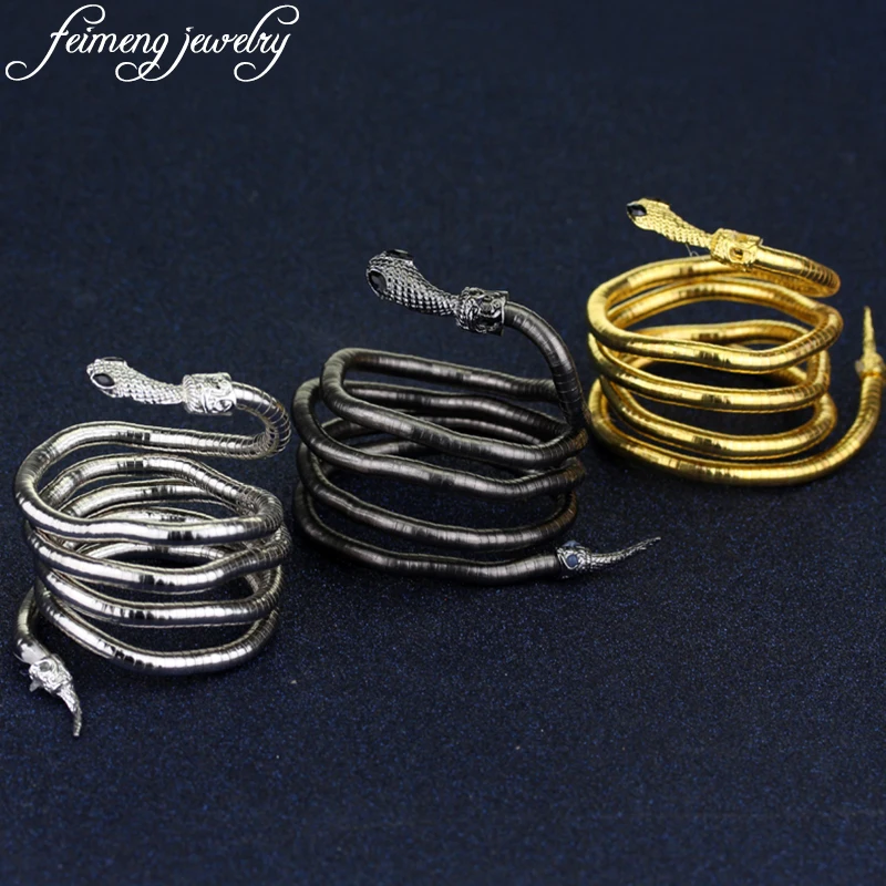 

The Mortal Instruments City of Bones Isabelle Serpent Snake Bracelet Curved Chunky Stretch Cuff Bangle For Women Fashion Jewelry