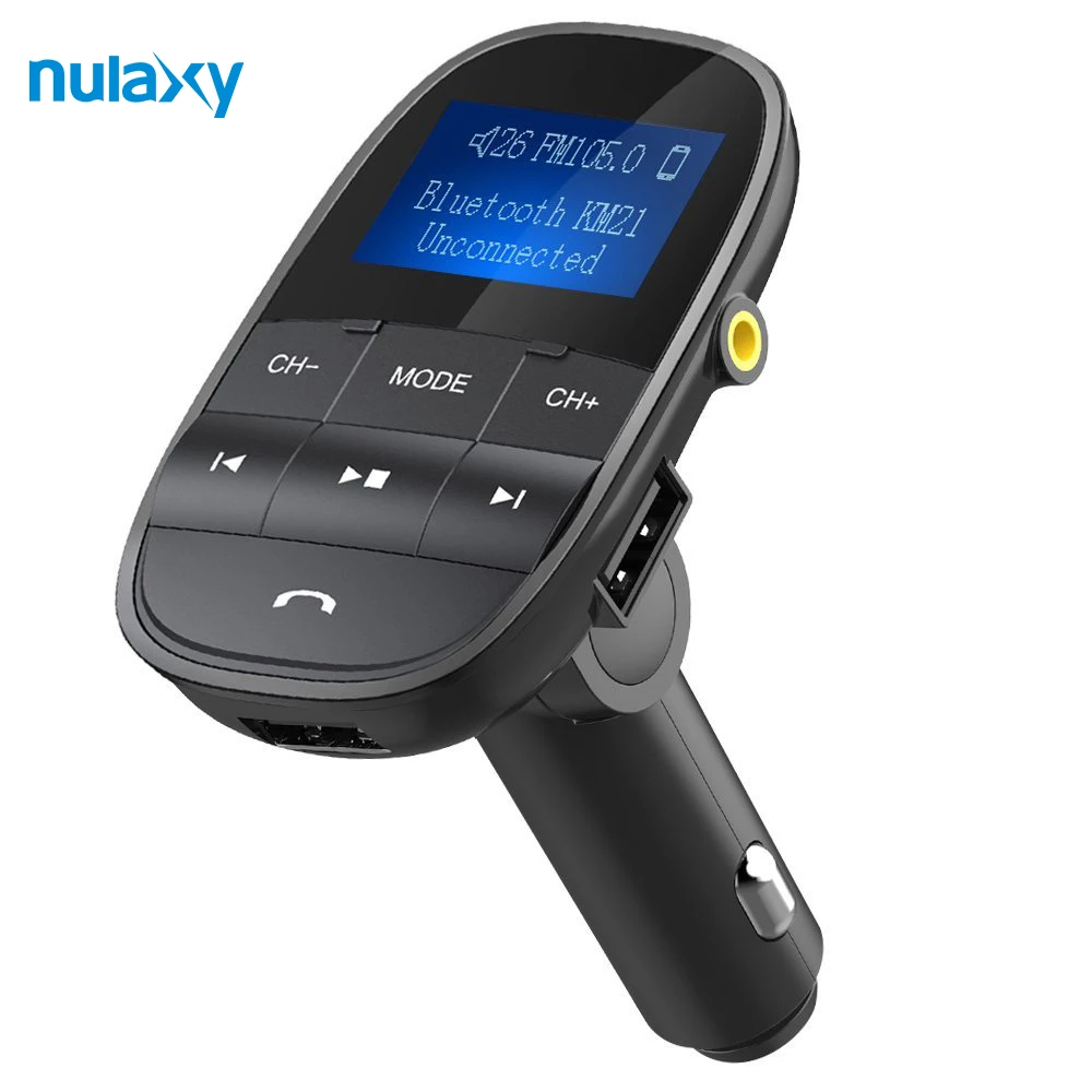 Nulaxy FM передатчик Bluetooth модулятор громкой связи гарнитура для Автомобильный MP3