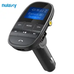 Nulaxy FM передатчик Bluetooth FM модулятор громкой связи Автомобильный MP3-плеер Поддержка USB Flash Drive SD Card USB Зарядное устройство AUX out/в