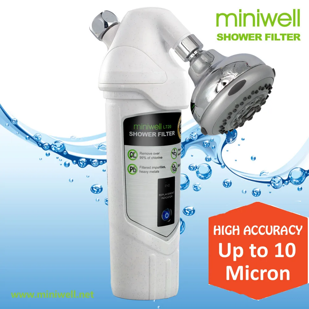chlorine water filtration system L720 H with chrome shower headin