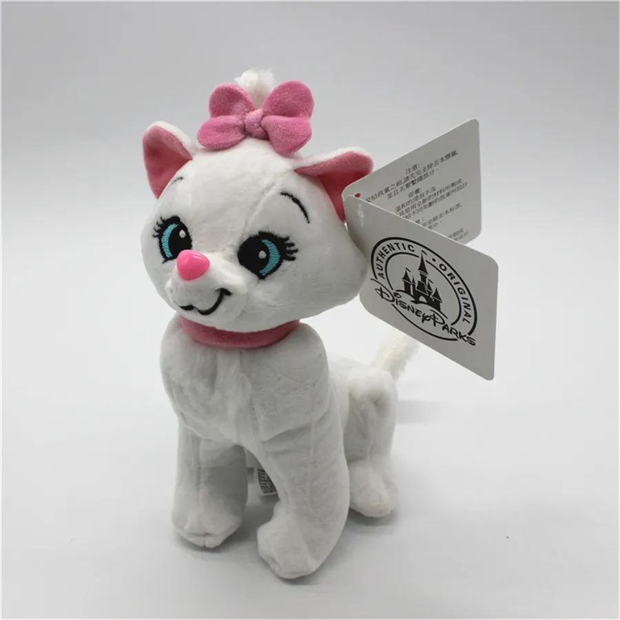 

1 piece Sitting height 15cm The Aristocats Cat plush toy Marie Cat Animals Stuffed Soft kids doll for girl gift