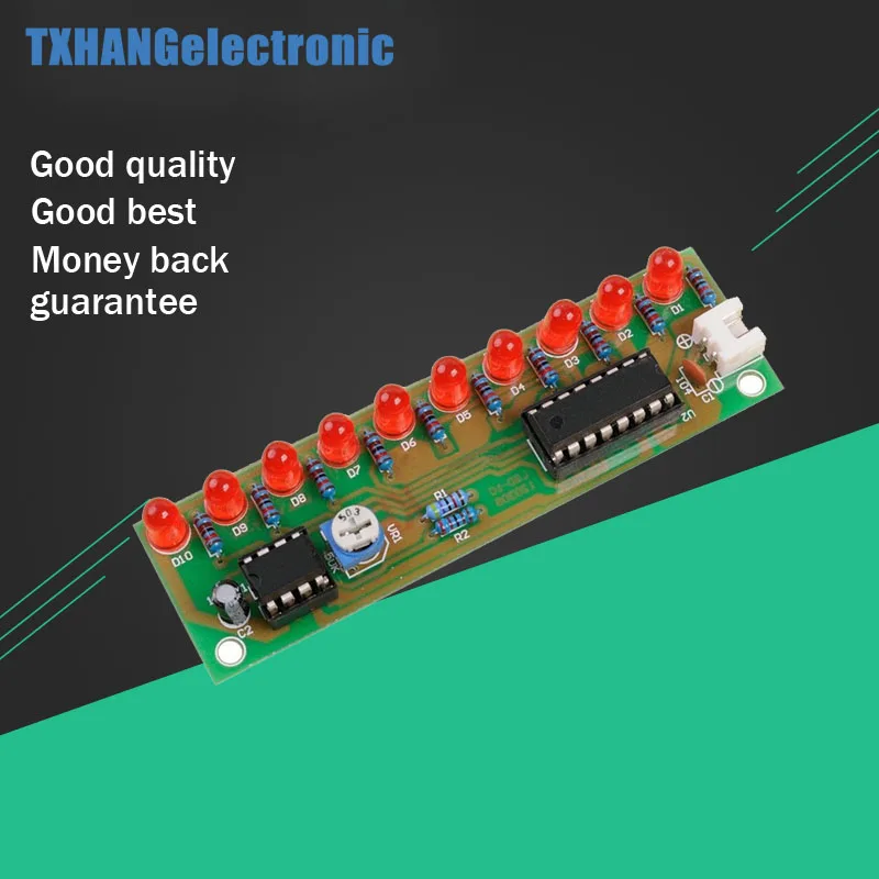 

NE555+CD4017 LED Light Water DIY Kits Electronic suite Water lamp module Red
