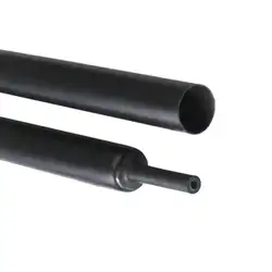 Черная термоусадочная трубка электрическая оплетка автомобильный кабель/провод термоусадочная трубка обертывание, 10 мм, 1 м
