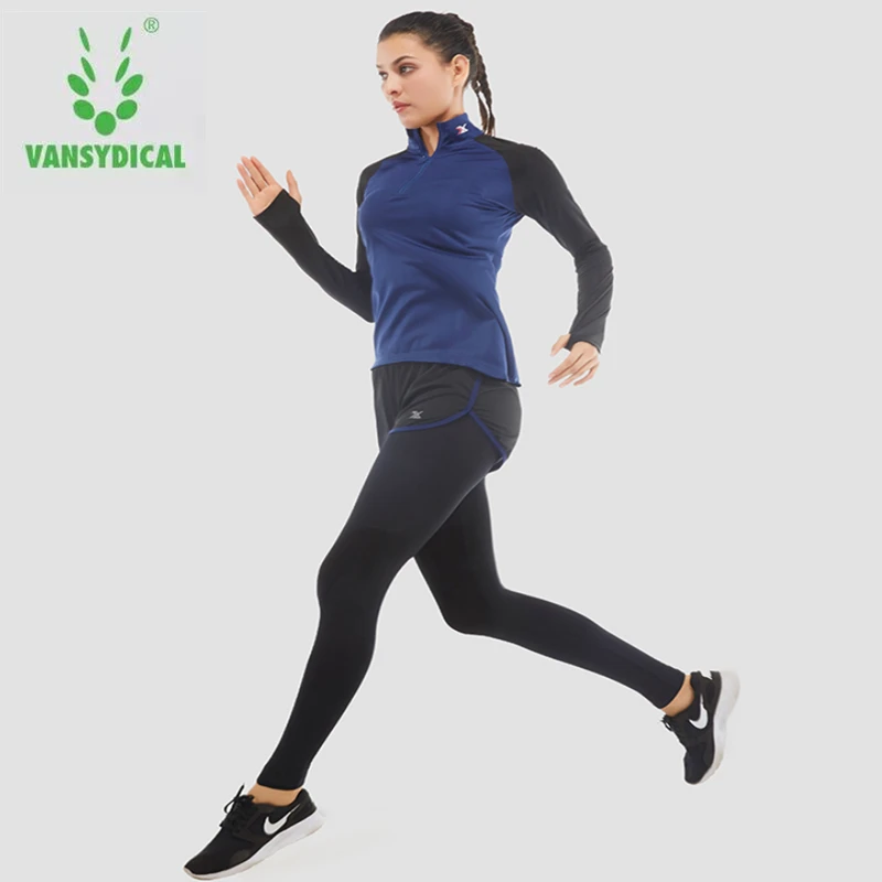 Vansydical 2018 спортивные костюмы для женщин набор фитнеса и йоги спортивная одежда