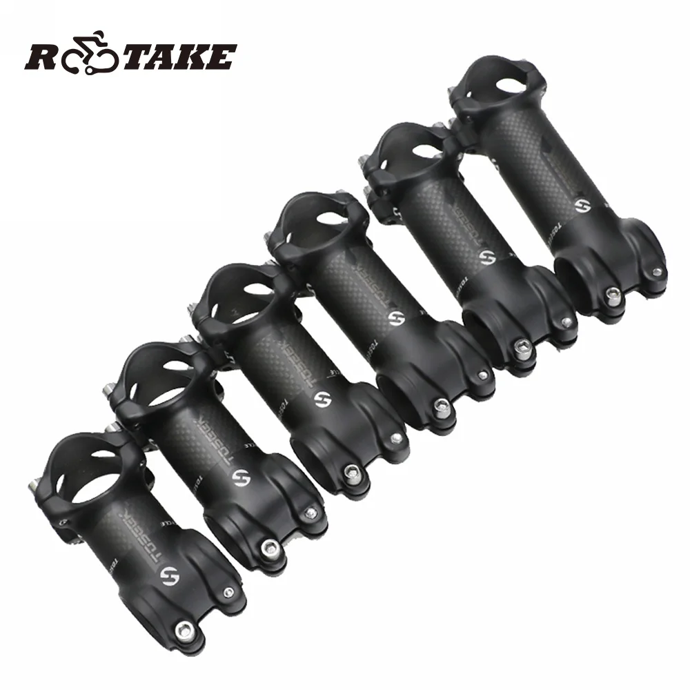 

28.6 * 60/70/80/90/100/110mm 7 Angel 3K Aluminum Stem Potence Carbone Route Quille tige Bike