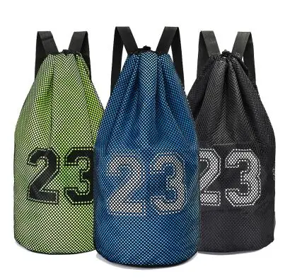 

2018Large basketball bags For balls Soccer Drawstring Mash pack Fitness Bucket Bag Outdoor Basketball Backpack For Men