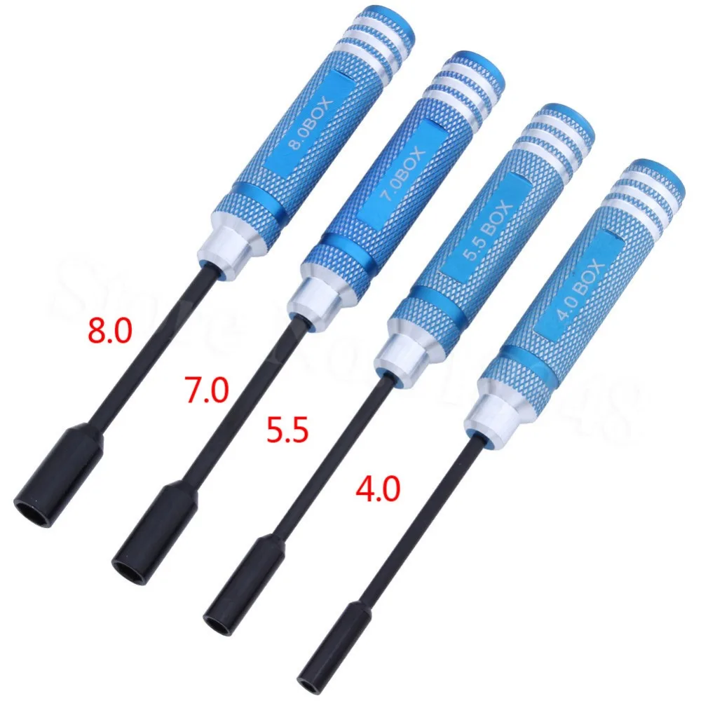 Ismosm 4Pcs Nut Driver Set RC Tool Set Hex Nut Driver