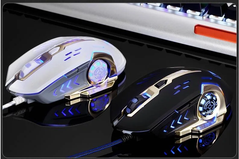 Игровая проводная мышь Wrangler с RGB подсветкой игровая Avago A5050 USB подключением макро
