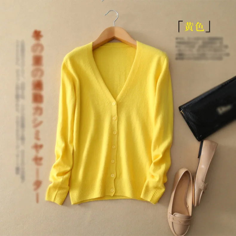 Fashion Cashmere Cardigan Sweaters Women Blouse Knitted Cashmere Coat V-neck Solid Elastic Slim Female Casual Jacket D199 Fashion Cashmere Cardigan Sweaters Women Blouse Knitted Cashmere Coat V-neck Solid Elastic Slim Female Casual Jacket D199