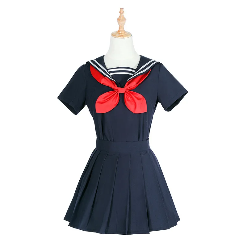 Coshome My Hero Academia Boku No Hero Akademia Himiko Toga Cosplay Costumes Women Girls Sweater Uniform Skirt Tie 4pcsset (4)