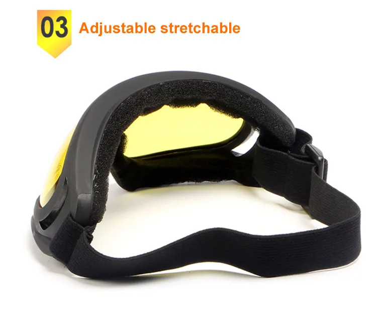 FreeBee Safety Goggles Windproof Tactical Glasses Outdoor Ski Riding Sandproof Goggles Sporty Anti-UV Protective Glasses (12)
