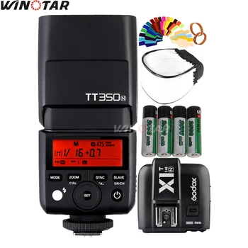

Godox Mini Speedlite TT350N Camera Flash TTL HSS + X1T-N Trigger + 4x 2500mAh Rechargeable Battery for Nikon DSLR Cameras