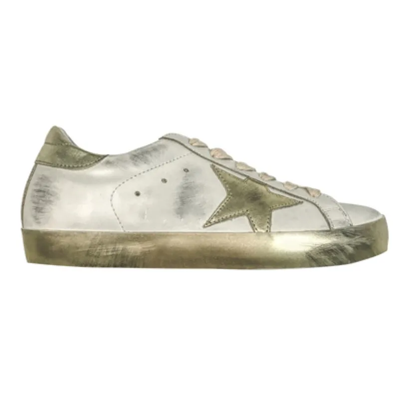 

New leather breathable leather ladies casual shoes vulcanized women's fashion stars flat-bottomed sports shoes wildcasual shoes