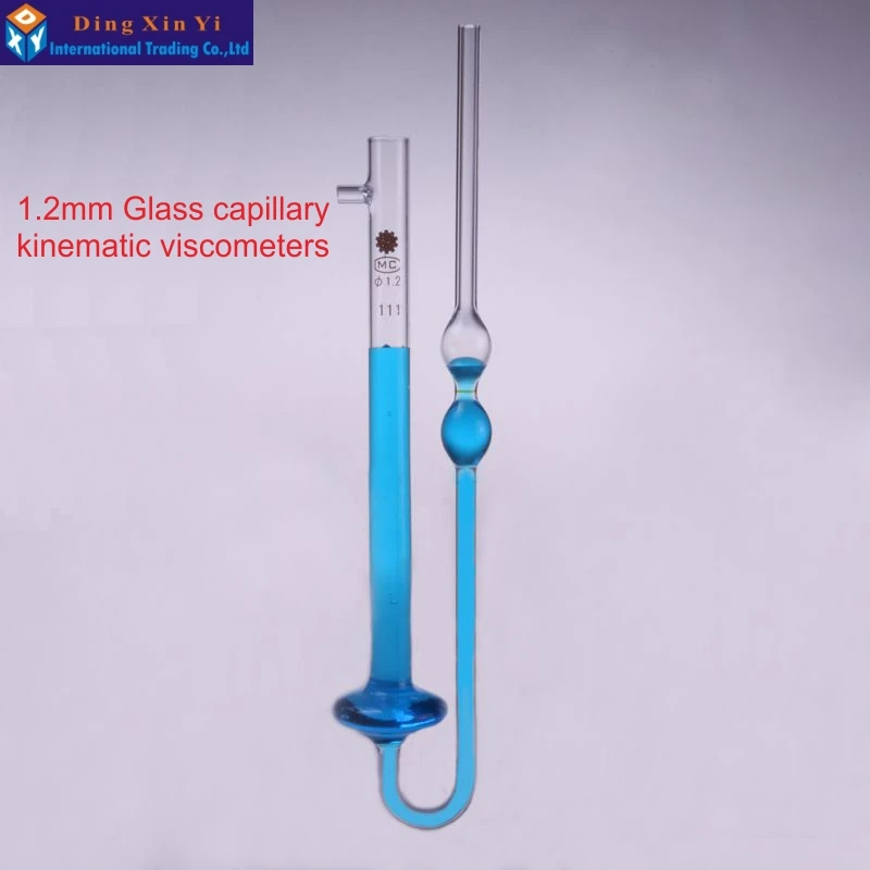 1.2mm  Glass capillary kinematic viscometers capillary tube viscosimeter Laboratory viscosity tube