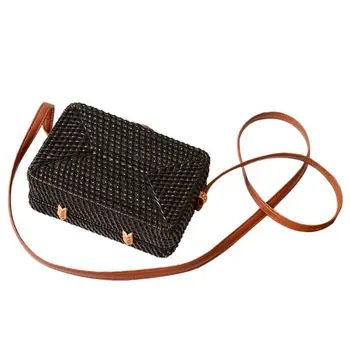 

Bags 2019 New Fashion Women Casual Girls Exquisite Straw Bag Rattan Hot Sales Shoulder Handbag Summer Beach Crossbody