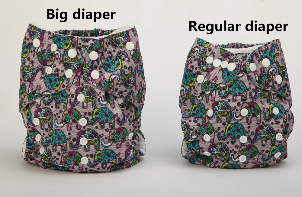 

[Sigzagor]3pcs 2 to 7 years old Big Cloth Diapers,Nappy,Pocket,Reusable Washable,Microfleece Inner,Baby Kids Toddler Junior