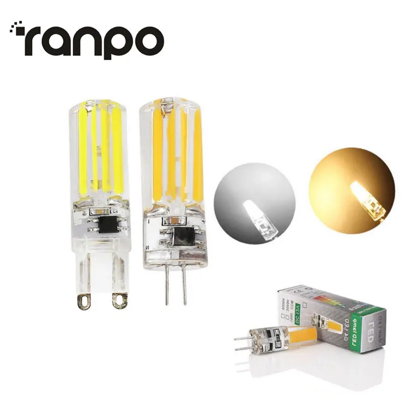 10X 20X 30X G4 COB 3W 6W LED AC DC 12V Light High Quality COB Lamp Bulb Dimmable