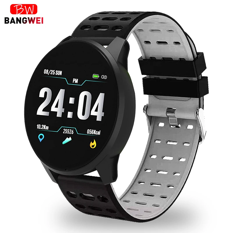 

BANGWEI New Brand Intelligent Heart Rate Blood Pressure Sports Mode Smart Watch Men And Women Pedometer Fitness Waterproof Watch