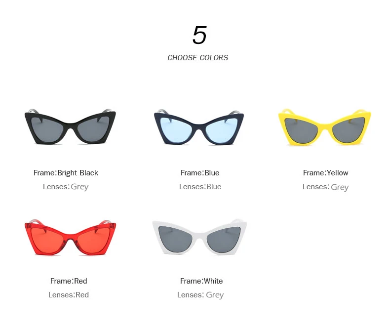 Хит! Женские солнцезащитные очки Cateye, винтажные, сексуальные, Ретро стиль, унисекс, кошачий глаз, женские солнцезащитные очки, квадратная оправа, красный, черный, желтый, Lunette для женщин