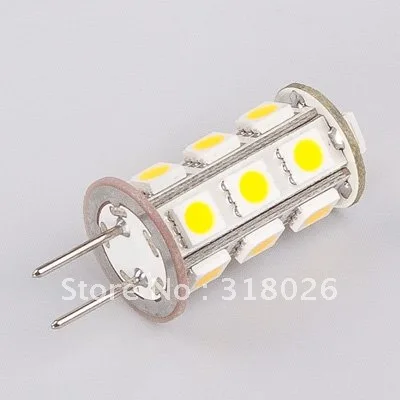 Бесплатная доставка 18LED 5050 SMD G6.35 LED 12V белый теплый 360 396LM 3W 5шт./лот|g6.35 led|led 12vdcwarm white |