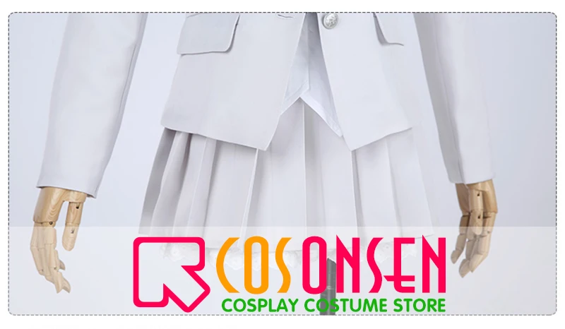  Game PUBG Playerunknown's Battlegrounds Girl White Uniform Cosplay Costume Full Set COSPLAYONSEN Al