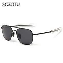 Модные поляризационные солнцезащитные очки для пилота, мужские армейские военные солнцезащитные очки, американские Оптические солнцезащитные очки для мужчин YQ122