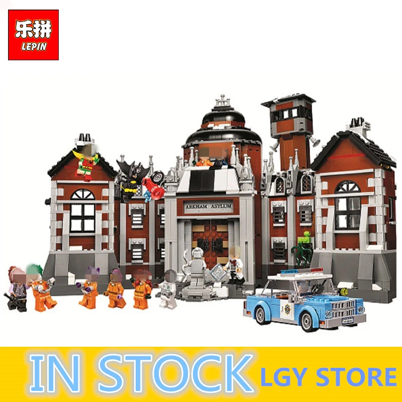 

Lepin 07055 Genuine Batman Movie Series Arkham Asylum Building Blocks Bricks Toys Model with 70912 Children gifts Birthday toy