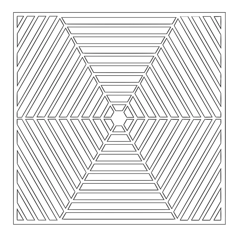

Hexagon Web Pattern Plastic Stencil for DIY Scrapbooking Decorative Paper Card Craft Painting Template 6x6 inch New 2019