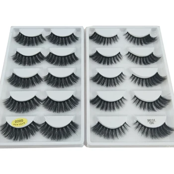 

2different style 3d mink false eyelashes hand made 1 box eyelashes full strip lashes faux cils false eyelash natural long lashes