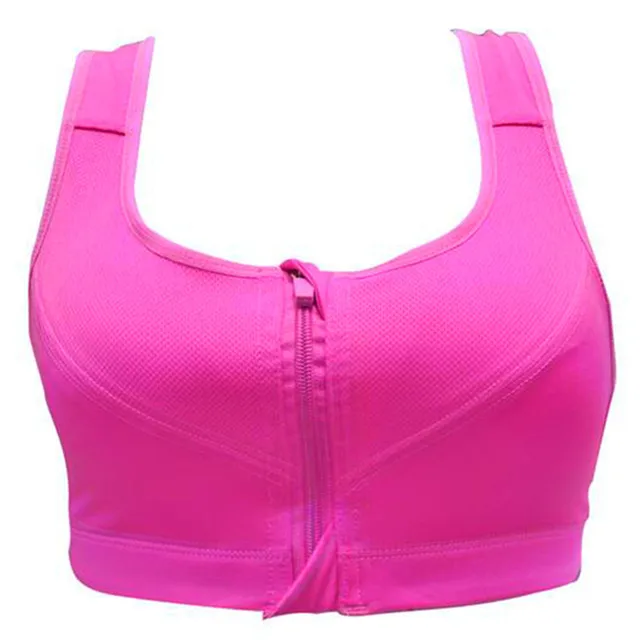 Fashion women's Front zipper bras full cup padded Brassiere Breathable