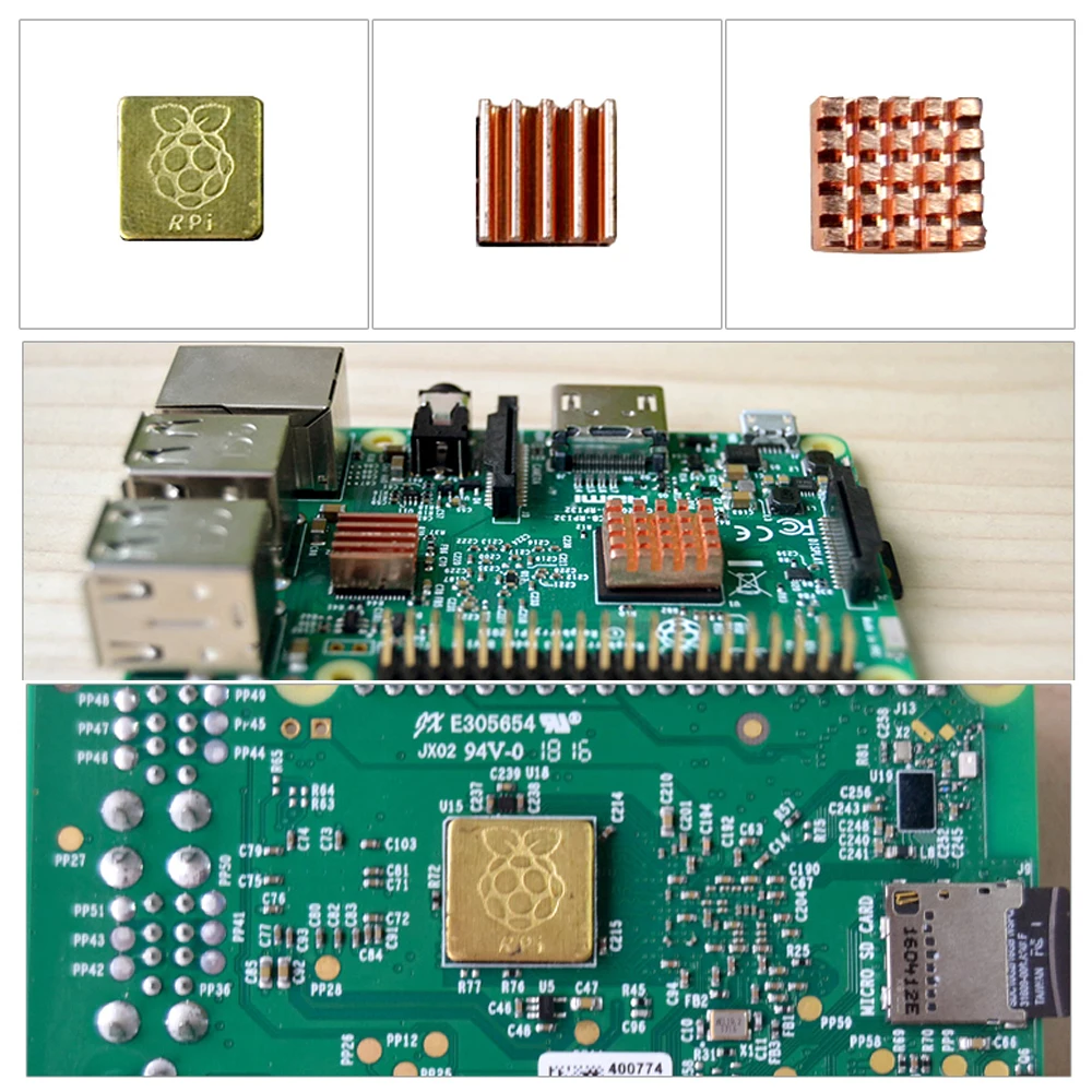 Raspberry Pi 3 Model B + Оригинальный чехол pi радиаторы pi3 b / 3b с wifi и bluetooth|Демонстрационные