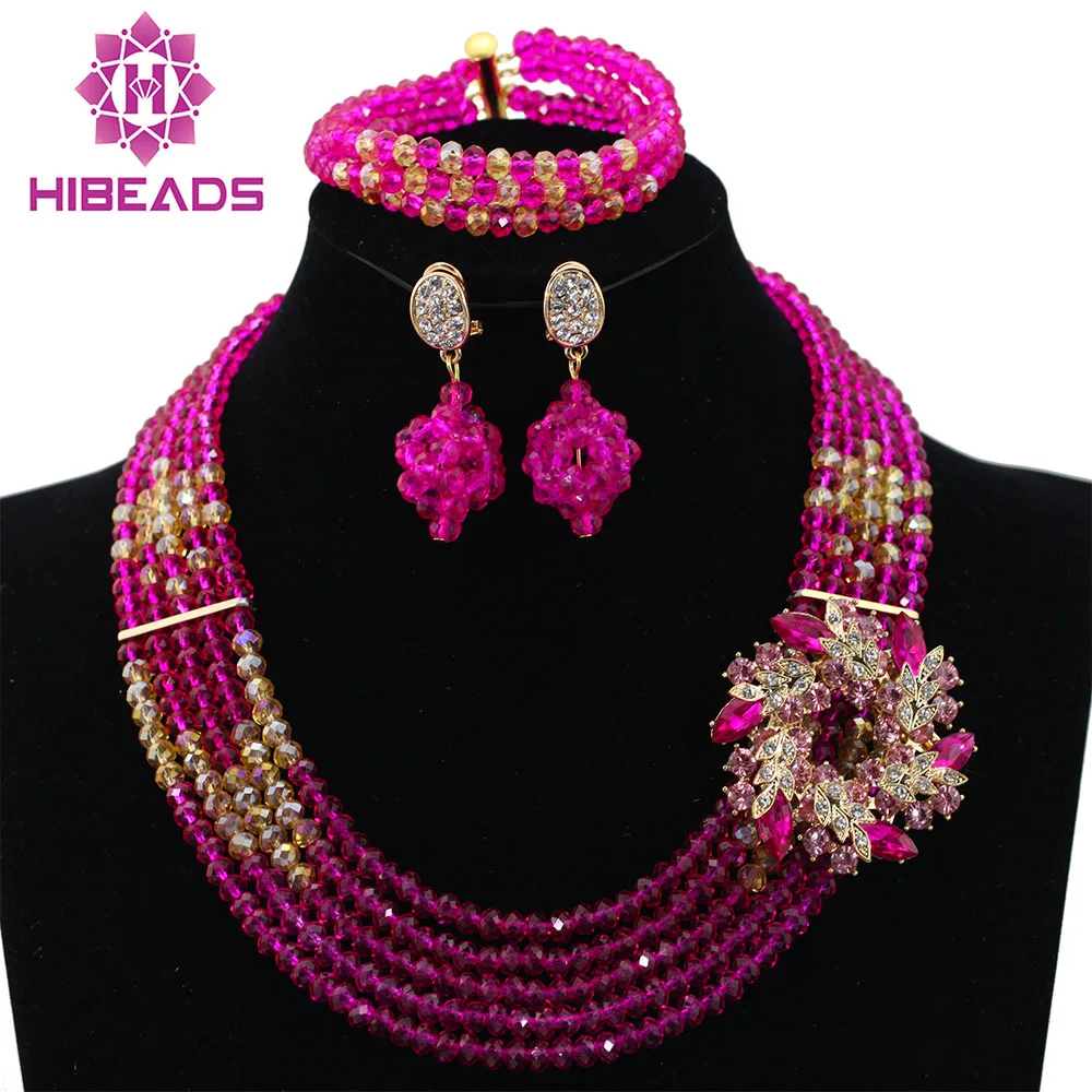 Модные розовые женские стильные хрустальные ювелирные аксессуары Fushia