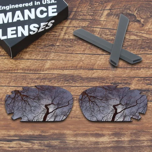 ToughAsNails поляризованные Сменные линзы& серый носки с ушками для Oakley десять солнцезащитные очки с отверстиями-несколько вариантов - Цвет линз: Brown and Gray