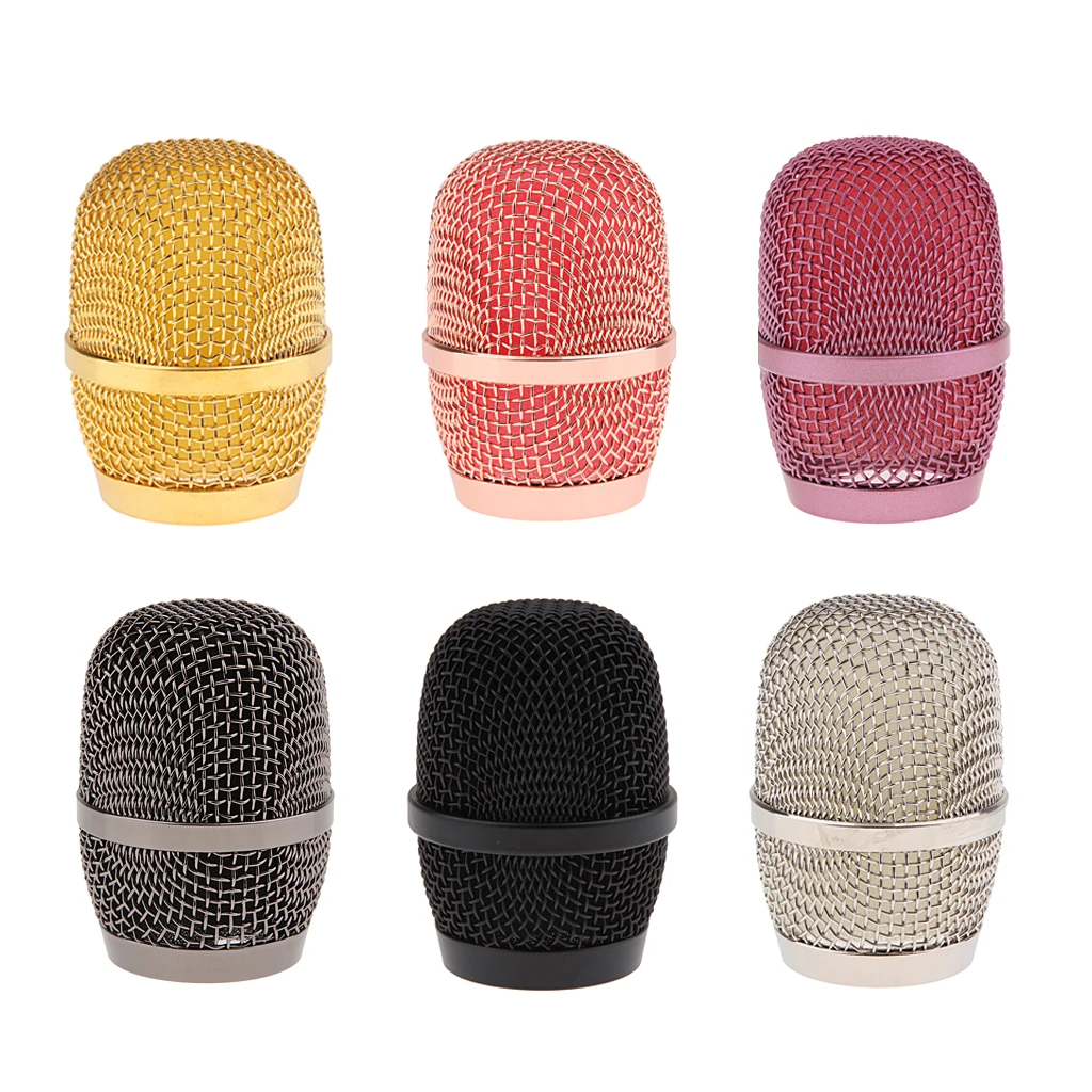 

Replacement Steel Mesh Microphone Grill Head for Wireless Mics and Wired Mics Electric Instrument Parts Accessories