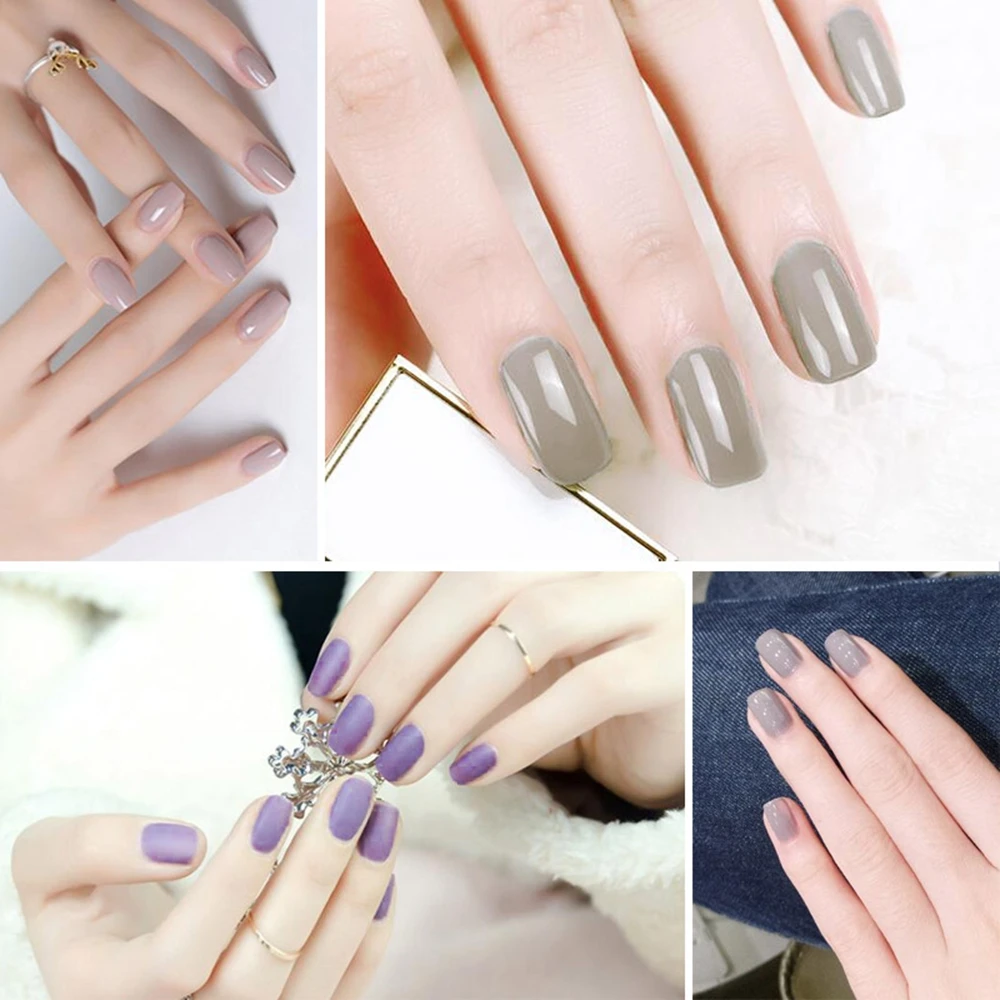 MIZHSE Гель-лак для ногтей Полупостоянный чистый разноцветный гель для ногтей личная гигиена дизайн ногтей маникюр лак для ногтей серый Гель-лак набор