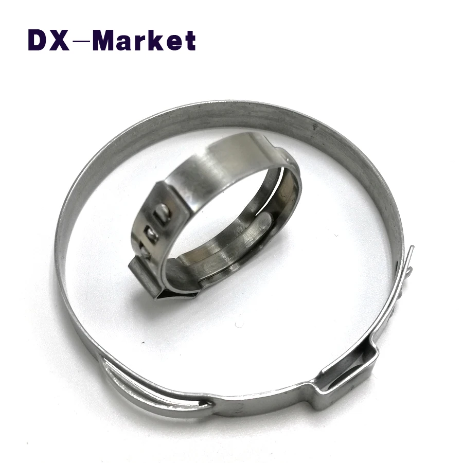 8.8mm24.1mm , 304 Stainless Steel Single Ear Clamp Clip ,clamping Band