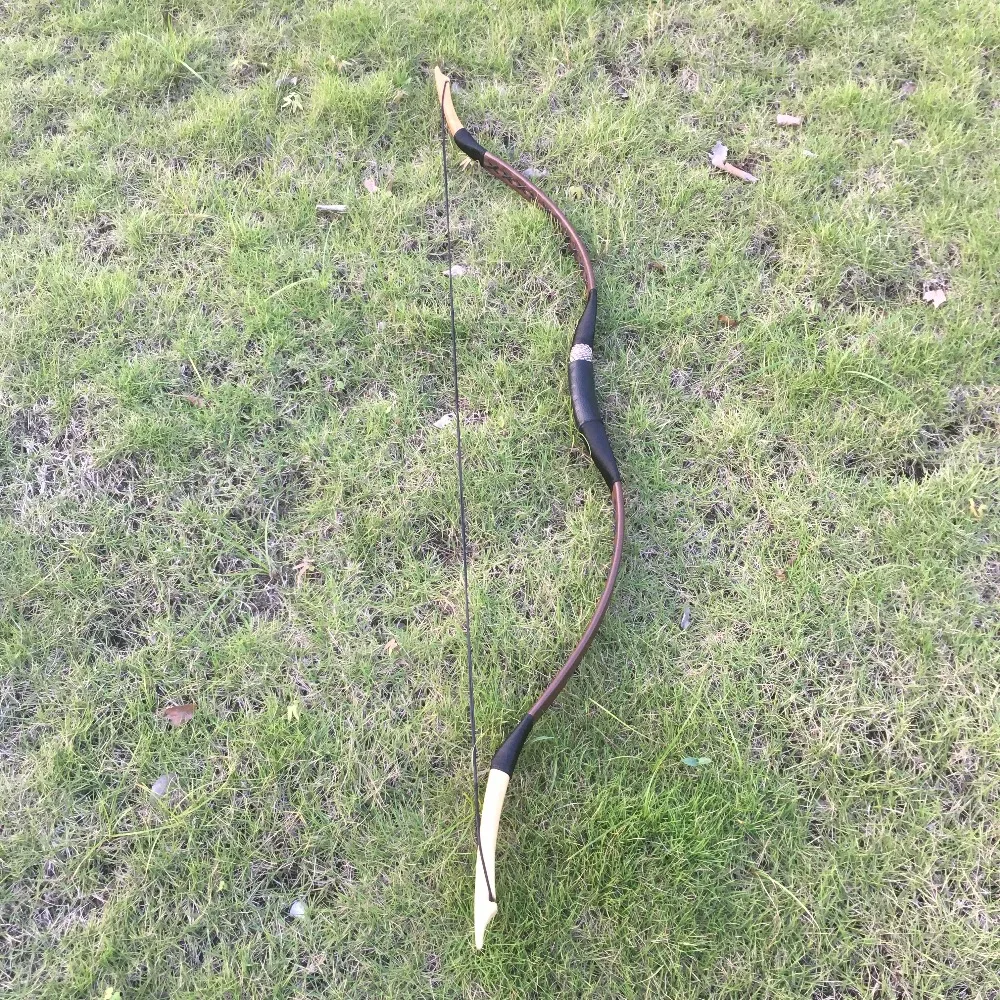 

Traditional Bow With 6PCS Wooden Arrows Hungarian Style 20-60 Lbs Archery Handmade Hunting Longbow