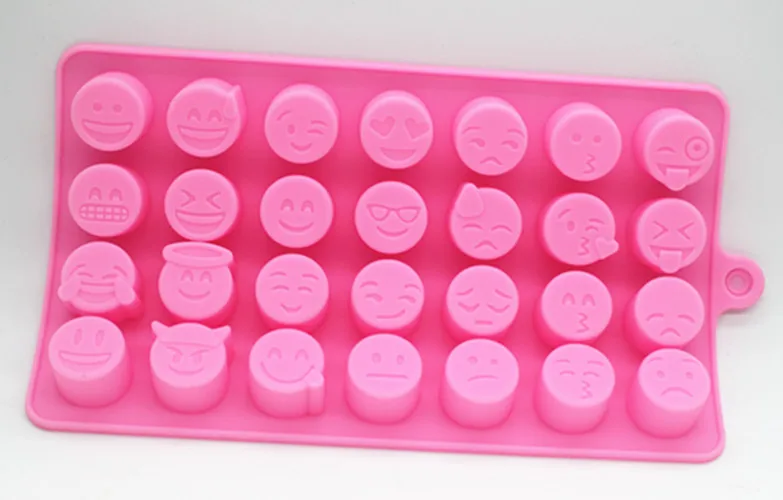 DIY face expression silicone Chocolate Mold smile Doll pudding soap making molds