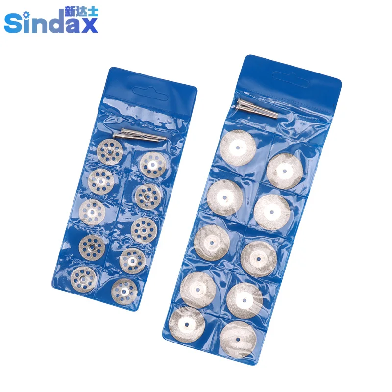 

Premium Mini Diamond Saw Blade 16-60mm Jades Grinding Tool Glass DIY Cutting Discs with Connecting Shank Rod for Drill 12PCS