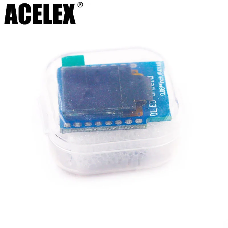 

0.66 inch OLED Display Module for WEMOS D1 MINI ESP32 Module Arduino AVR STM32 64x48 0.66" LCD Screen IIC I2C OLED