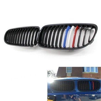 

Front Gloss Black M-Color Red White Blue Grille Grilles for BMW E90 2009-2011