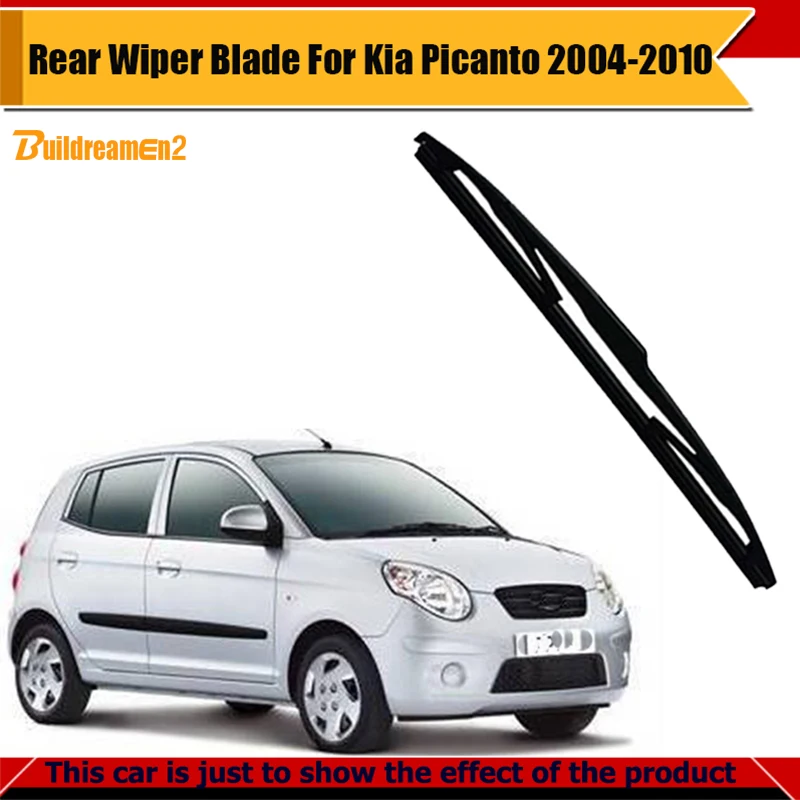 Buildreamen2 Car Rear Window Windshield Soft Rubber Frameless Wiper