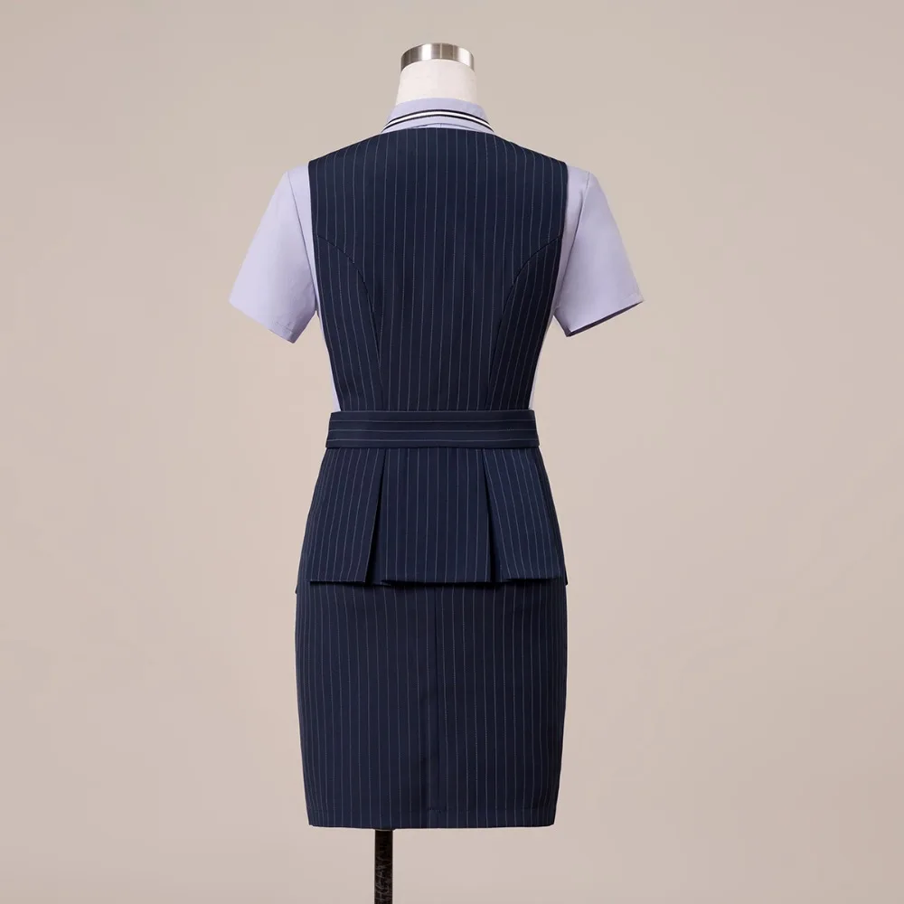 2018 Office Lady Work Wear 2 Piece Set Formal Pant Suit Size S-4XL Waistcoat Belt Black Vest Women Sleeveless Jacket Blazer pant